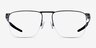 Oakley Voon Black MetalEyeglass Frames from EyeBuyDirect, Front View