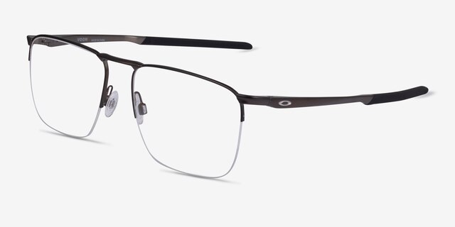 Oakley Voon Gunmetal MetalEyeglass Frames from EyeBuyDirect, Angle View