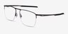 Oakley Voon Gunmetal MetalEyeglass Frames from EyeBuyDirect, Angle View
