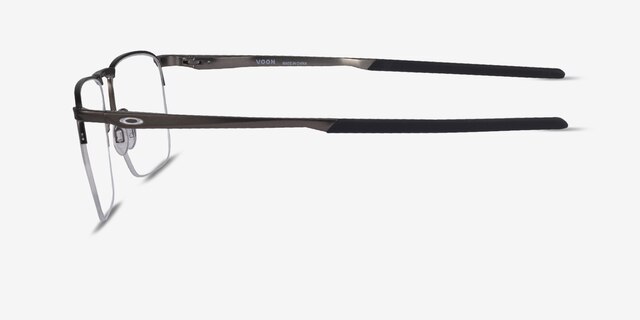 Oakley Voon Gunmetal MetalEyeglass Frames from EyeBuyDirect, Side View
