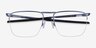 Oakley Voon Blue MetalEyeglass Frames from EyeBuyDirect, Closed View