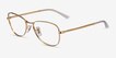 Ray-Ban RB3733V Shiny Gold MetalEyeglass Frames from EyeBuyDirect, Angle View