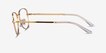 Ray-Ban RB3733V Shiny Gold MetalEyeglass Frames from EyeBuyDirect, Side View