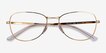 Ray-Ban RB3733V Shiny Gold MetalEyeglass Frames from EyeBuyDirect, Closed View