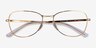 Ray-Ban RB3733V Shiny Gold MetalEyeglass Frames from EyeBuyDirect, Closed View