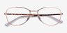Ray-Ban RB3733V Rose Gold MetalEyeglass Frames from EyeBuyDirect, Closed View