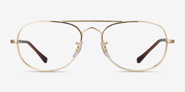 Ray-Ban RB3735V Bain Bridge Gold Metal Eyeglass Frames