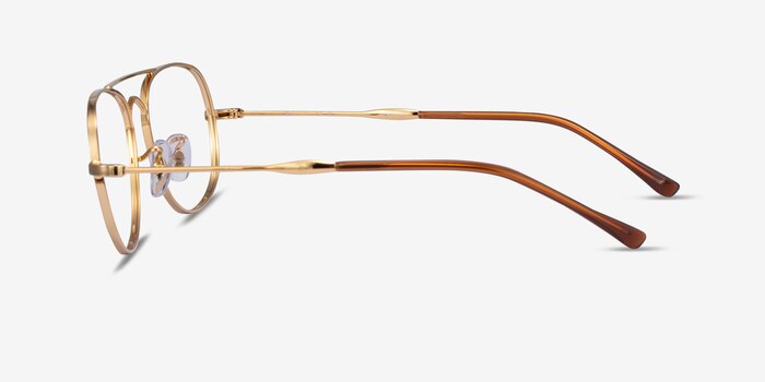 Ray-Ban RB3735V Bain Bridge Gold Metal Eyeglass Frames from EyeBuyDirect