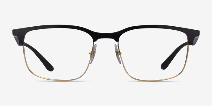 Ray-Ban RB6518 Liteforce Black Gold Metal Eyeglass Frames from EyeBuyDirect