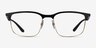 Ray-Ban RB6518 Liteforce Black Gold MetalEyeglass Frames from EyeBuyDirect, Front View