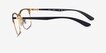 Ray-Ban RB6518 Liteforce Black Gold MetalEyeglass Frames from EyeBuyDirect, Side View