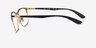 Ray-Ban RB6518 Liteforce Black Gold MetalEyeglass Frames from EyeBuyDirect, Side View