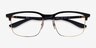 Ray-Ban RB6518 Liteforce Black Gold MetalEyeglass Frames from EyeBuyDirect, Closed View
