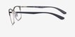 Ray-Ban RB6518 Liteforce Black Silver MetalEyeglass Frames from EyeBuyDirect, Side View