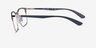 Ray-Ban RB6518 Liteforce Black Silver MetalEyeglass Frames from EyeBuyDirect, Side View