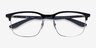 Ray-Ban RB6518 Liteforce Black Silver MetalEyeglass Frames from EyeBuyDirect, Closed View