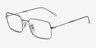 Ray-Ban RB6520 Silver MetalEyeglass Frames from EyeBuyDirect, Angle View