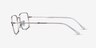 Ray-Ban RB6520 Silver MetalEyeglass Frames from EyeBuyDirect, Side View