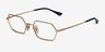 Ray-Ban RB6528 Yevi Gold MetalEyeglass Frames from EyeBuyDirect, Angle View
