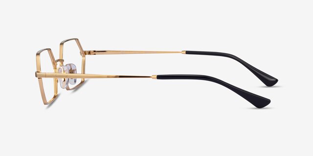 Ray-Ban RB6528 Yevi Gold MetalEyeglass Frames from EyeBuyDirect, Side View