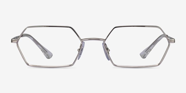 Ray-Ban RB6528 Yevi Silver MetalEyeglass Frames from EyeBuyDirect, Front View
