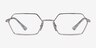 Ray-Ban RB6528 Yevi Silver MetalEyeglass Frames from EyeBuyDirect, Front View