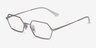 Ray-Ban RB6528 Yevi Silver MetalEyeglass Frames from EyeBuyDirect, Angle View