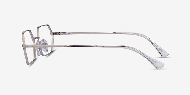 Ray-Ban RB6528 Yevi Silver MetalEyeglass Frames from EyeBuyDirect, Side View