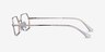 Ray-Ban RB6528 Yevi Silver MetalEyeglass Frames from EyeBuyDirect, Side View