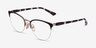 Vogue Eyewear VO4304 Black Gold MetalEyeglass Frames from EyeBuyDirect, Angle View