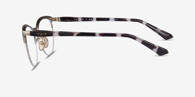 Vogue Eyewear VO4304 Black Gold MetalEyeglass Frames from EyeBuyDirect, Side View