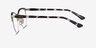 Vogue Eyewear VO4304 Black Gold MetalEyeglass Frames from EyeBuyDirect, Side View