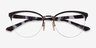 Vogue Eyewear VO4304 Black Gold MetalEyeglass Frames from EyeBuyDirect, Closed View