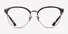Vogue Eyewear VO4305 Purple Rose Gold MetalEyeglass Frames from EyeBuyDirect, Front View