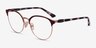 Vogue Eyewear VO4305 Purple Rose Gold MetalEyeglass Frames from EyeBuyDirect, Angle View