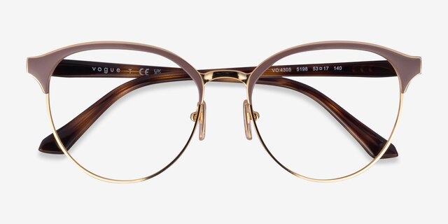 Vogue Eyewear VO4305 Purple Gold MetalEyeglass Frames from EyeBuyDirect, Closed View