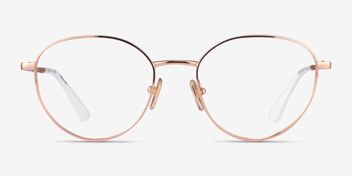 Vogue Eyewear VO4306 Rose Gold White Métal Montures de lunettes de vue d'EyeBuyDirect