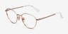 Vogue Eyewear VO4306 Rose Gold White MetalEyeglass Frames from EyeBuyDirect, Angle View