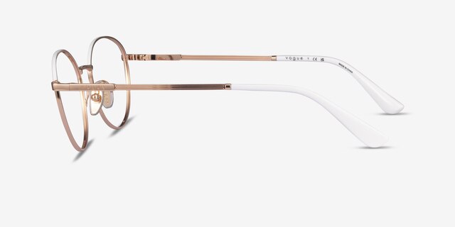 Vogue Eyewear VO4306 Rose Gold White MetalEyeglass Frames from EyeBuyDirect, Side View