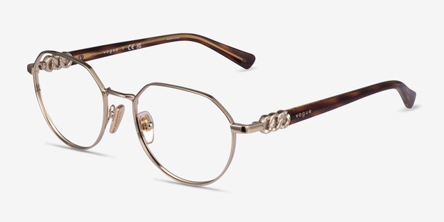 Vogue Eyewear VO4311B Pale Gold MetalEyeglass Frames from EyeBuyDirect, Angle View