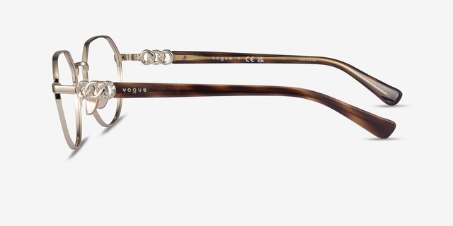 Vogue Eyewear VO4311B Pale Gold MetalEyeglass Frames from EyeBuyDirect, Side View