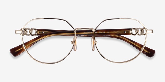 Vogue Eyewear VO4311B Pale Gold MetalEyeglass Frames from EyeBuyDirect, Closed View