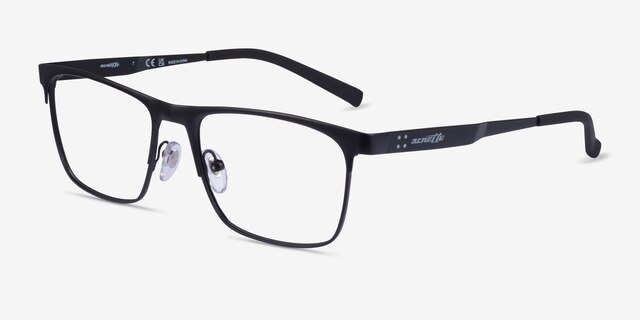 ARNETTE Hackney Matte Black MetalEyeglass Frames from EyeBuyDirect, Angle View