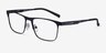 ARNETTE Hackney Matte Black MetalEyeglass Frames from EyeBuyDirect, Angle View