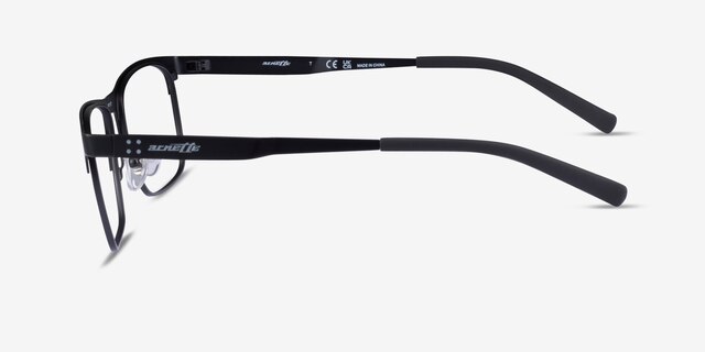 ARNETTE Hackney Matte Black MetalEyeglass Frames from EyeBuyDirect, Side View