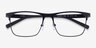 ARNETTE Hackney Matte Black MetalEyeglass Frames from EyeBuyDirect, Closed View