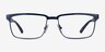 ARNETTE Mokele Dark Blue MetalEyeglass Frames from EyeBuyDirect, Front View