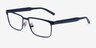 ARNETTE Mokele Dark Blue MetalEyeglass Frames from EyeBuyDirect, Angle View
