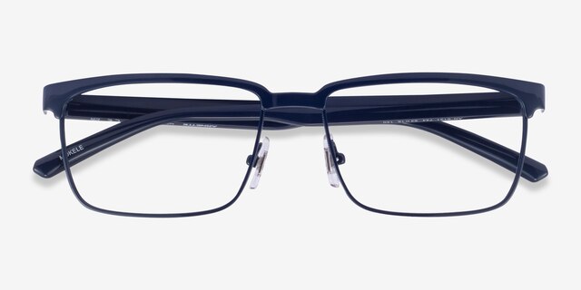 ARNETTE Mokele Dark Blue MetalEyeglass Frames from EyeBuyDirect, Closed View
