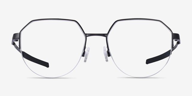 Oakley Inner Foil Satin Black MetalEyeglass Frames from EyeBuyDirect, Front View